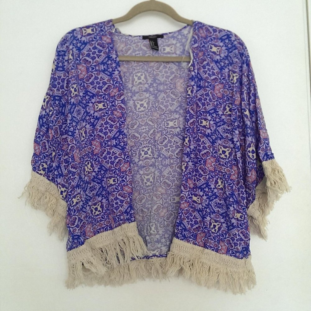 forever 21 floral kimono cardigan